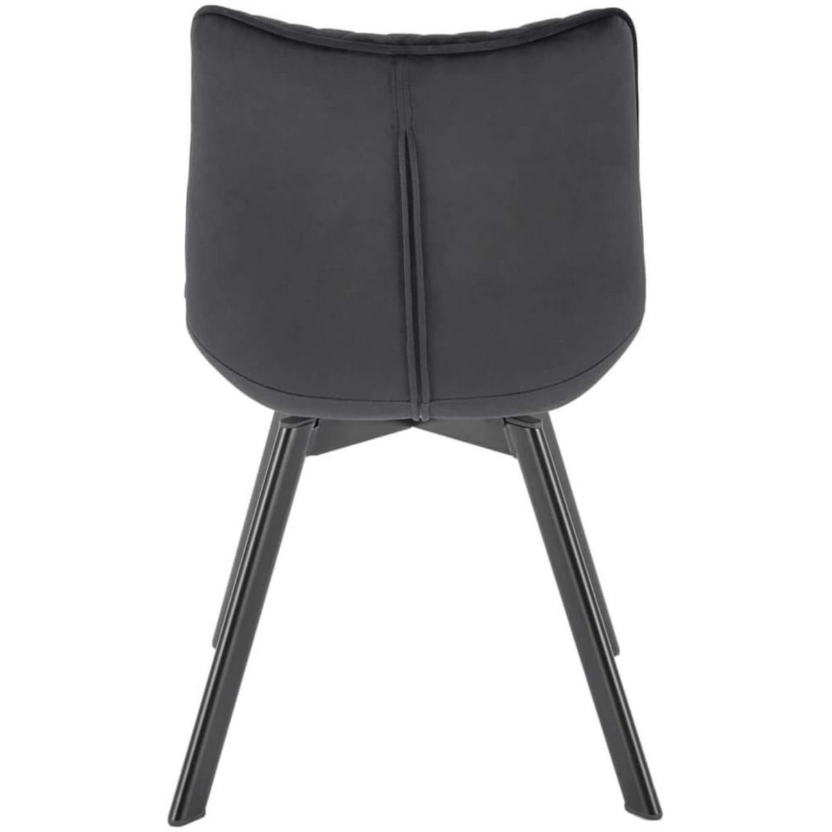 STUHL LUXI K520 - Schwarz, Holzwerkstoff/Metall (46/80/47cm) - Meblini