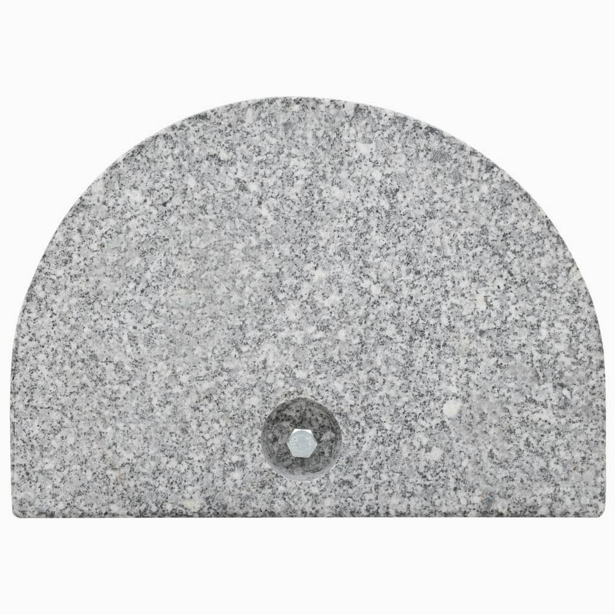SONNENSCHIRMSTÄNDER Granit 10 Kg Gebogen Grau - Grau, Stein (28/40cm) - vidaXL