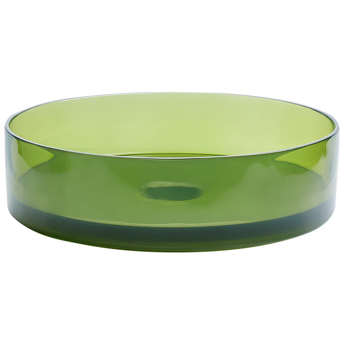 AUFSATZWASCHBECKEN Grün 36 cm Mineralwerkstoff Tolosa - Grün, Keramik (36/10/36cm) - Beliani