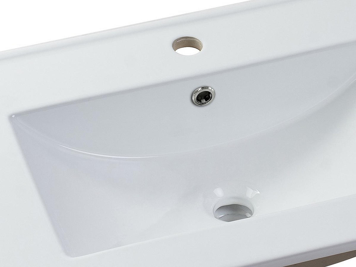 EINBAUWASCHBECKEN rechteckig - 101 x 46,5 cm - Keramik - Weiß - MOTIAC - Weiß, Keramik (101/17/46.5cm) - Vente-Unique