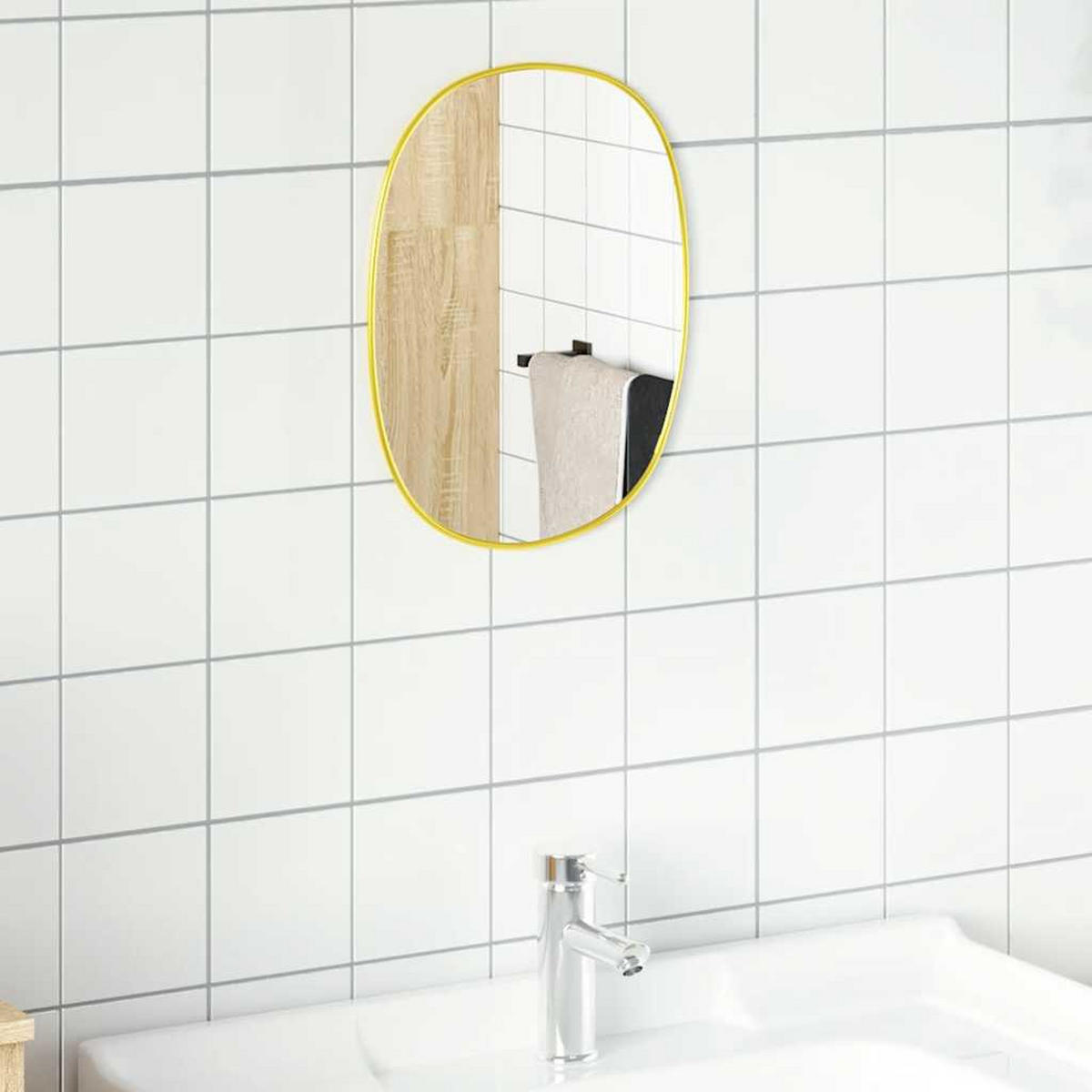 WANDSPIEGEL Golden 40x30 cm - Goldfarben, Glas (30/40/1cm) - furnicato