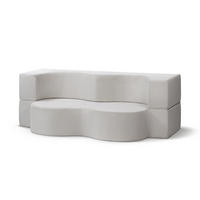 SOFA Kamelia Creme - Creme, Textil (200/70/100cm) - Pillovely
