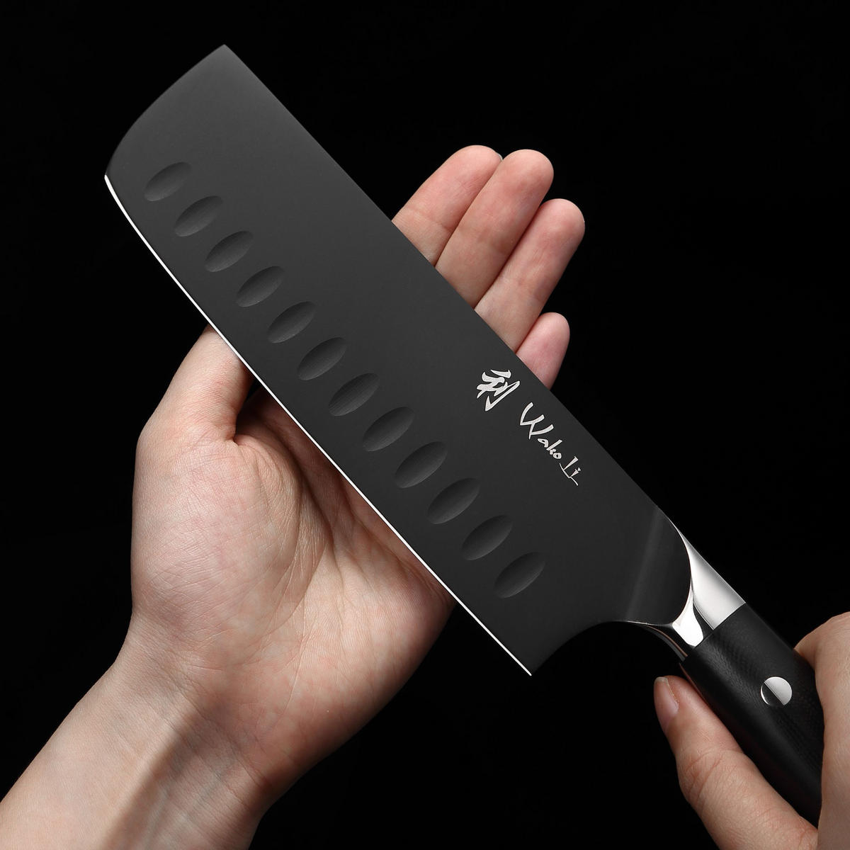 NAKIRIMESSER 17 cm - Schwarz, Metall (30cm) - Wakoli