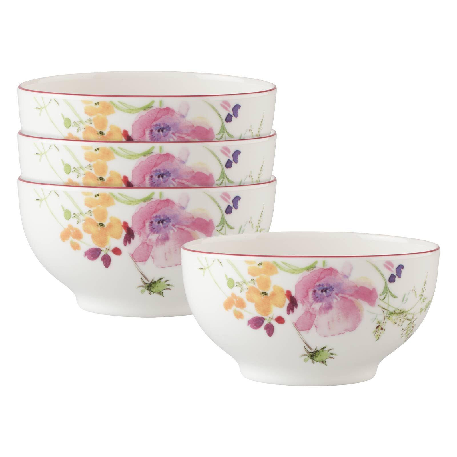 FRENCH BOL Mariefleur Basic bunt 15 x 13 cm 4er Set - Multicolor, Keramik (1cm) - Villeroy & Boch