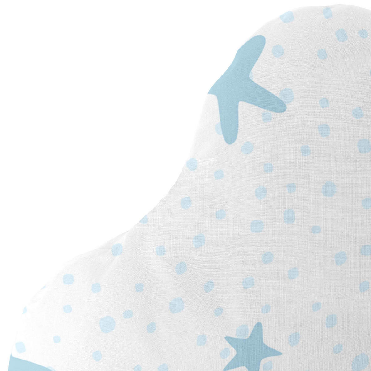KISSEN little star 60x40 cm blau - Blau, Textil (60/40cm) - Happy Friday