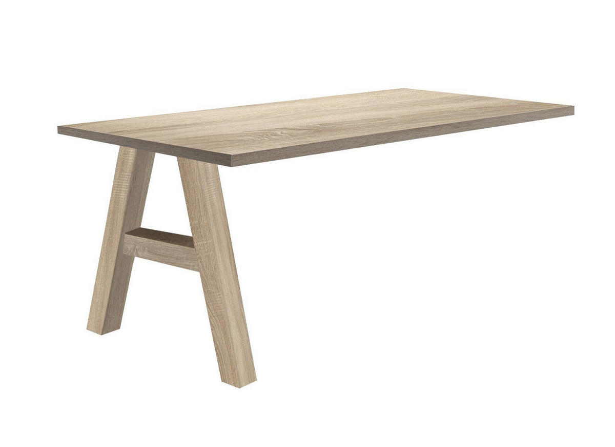 SCHREIBTISCH Edin 1 120 x 70 x 75 Computertisch eiche sägerau/eiche sägerau - Naturfarben, Holz (120/70/75cm) - 58aufmkessel