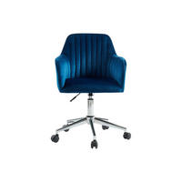 BÜROSTUHL ohne Armlehnen - 59 cm x 61.5 cm - Samt, Stoff - Königsblau - ELEANA - Blau, Textil (59/89/61.5cm) - Vente-Unique