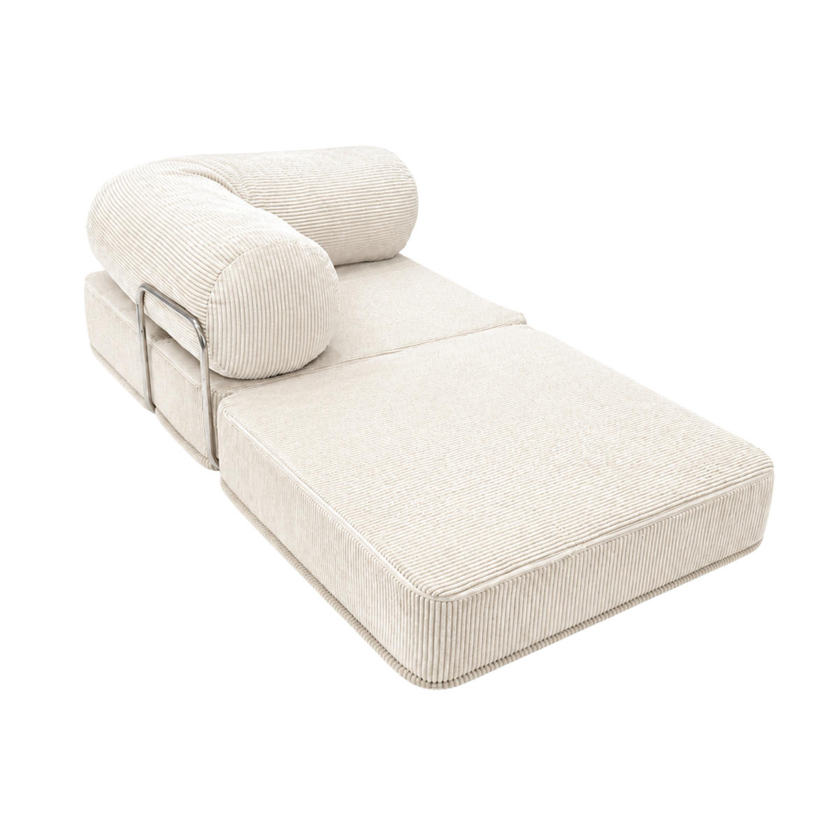 GEMÜTLICHER Sessel im Wabi-Sabi Stil Creme - Creme, Textil (100/70/100cm) - SURB