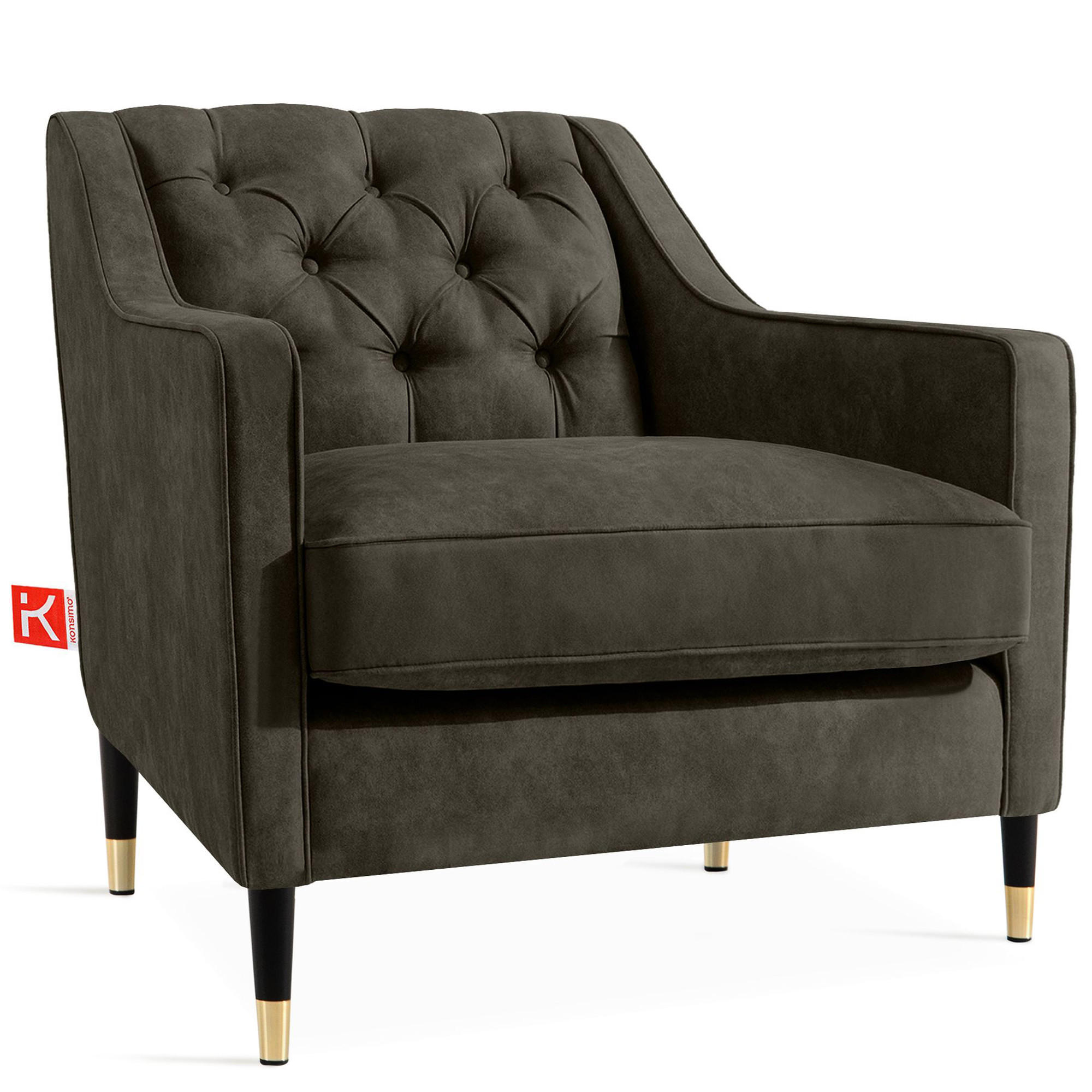 Konsimo® Sessel Graphit 77x78x80 cm