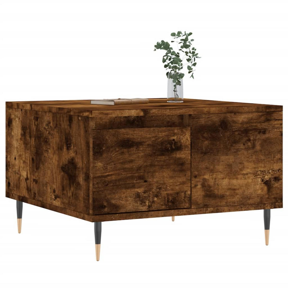 COUCHTISCH Räuchereiche 55x55x36,5 cm Holzwerkstoff - Braun, Holzwerkstoff (55/55/36.5cm) - furnicato