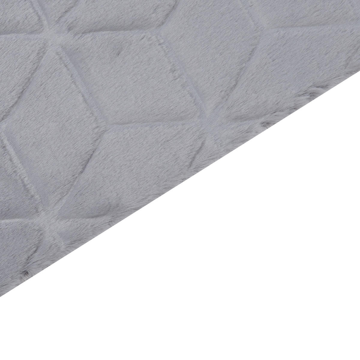 SHAGGY-KUNSTFELLTEPPICH Thatta 230/160 cm - Grau, Kunststoff (160/230cm) - Beliani