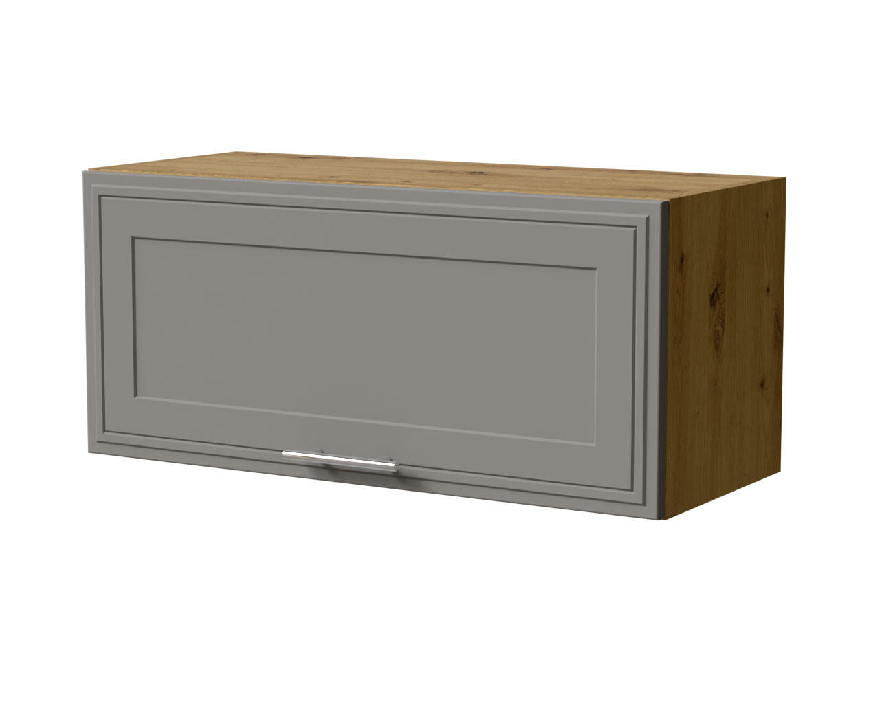 KLAPPHÄNGESCHRANK Salo W4B/80 Eiche Artisan / Dust Grey Matt 80 / 32,5 / 36cm - mit Blum Aventos Klappenbeschlag - Eiche Artisan/Grau, Holz/Holzwerkstoff (80/36/32.5cm) - Feldmann-Wohnen