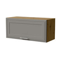 KLAPPHÄNGESCHRANK Salo W4B/80 Eiche Artisan / Dust Grey Matt 80 / 32,5 / 36cm - mit Blum Aventos Klappenbeschlag - Eiche Artisan/Grau, Holz/Holzwerkstoff (80/36/32.5cm) - Feldmann-Wohnen
