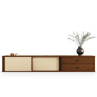 LOWBOARD SIMONA Kastanie - Kastanienfarben, Holz (175/30/34cm) - IDIMEX