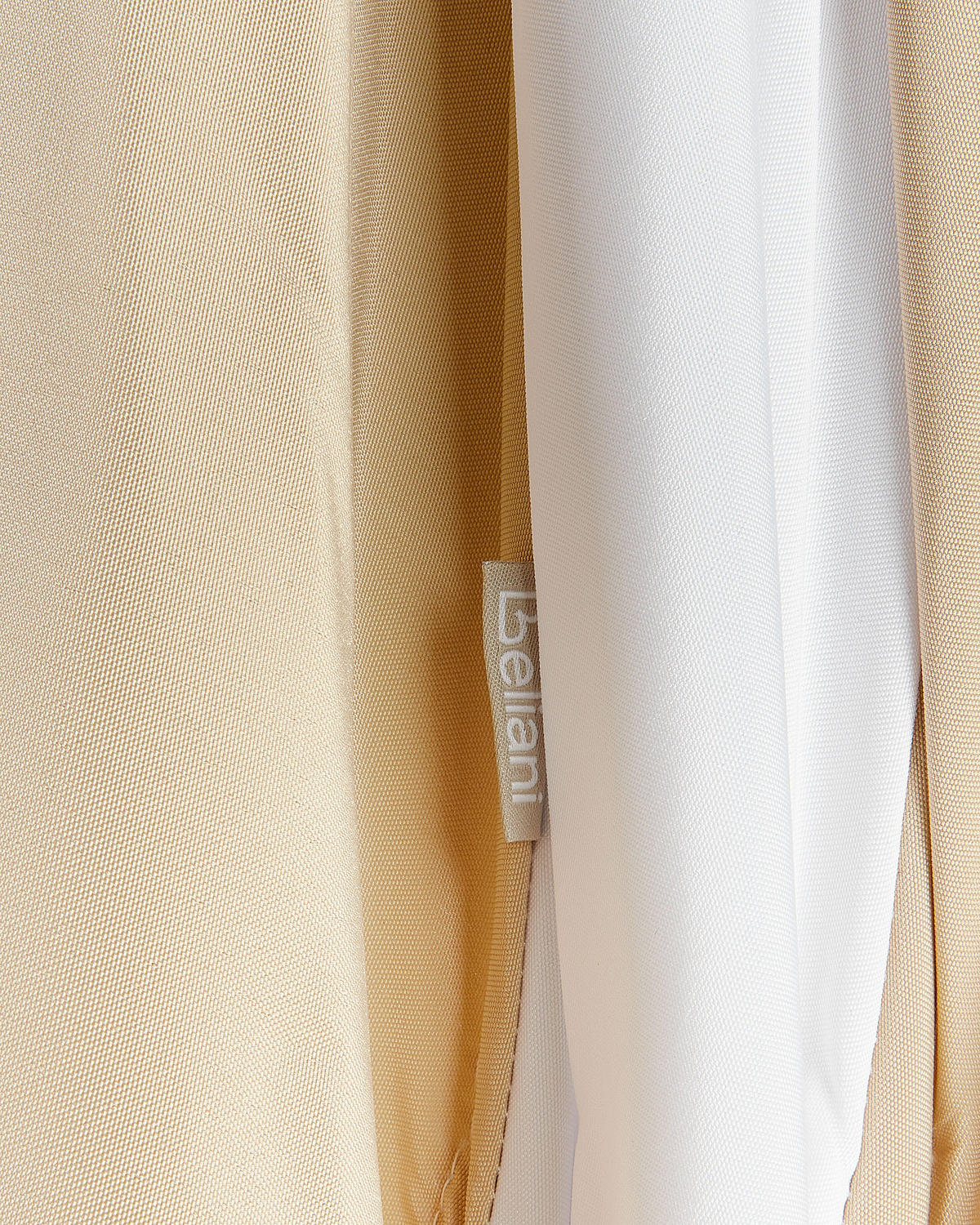 SONNENSCHIRM Beige Minoa - Beige/Weiß, Textil (245/245cm) - Beliani