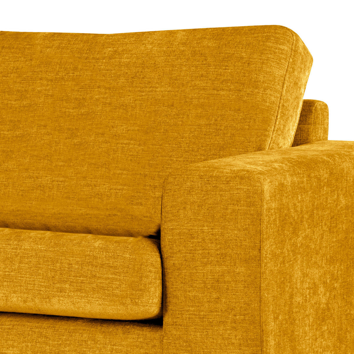 SESSEL - Gelb/Buchefarben, Buchenholz/Textil (122/81/88cm) - home24