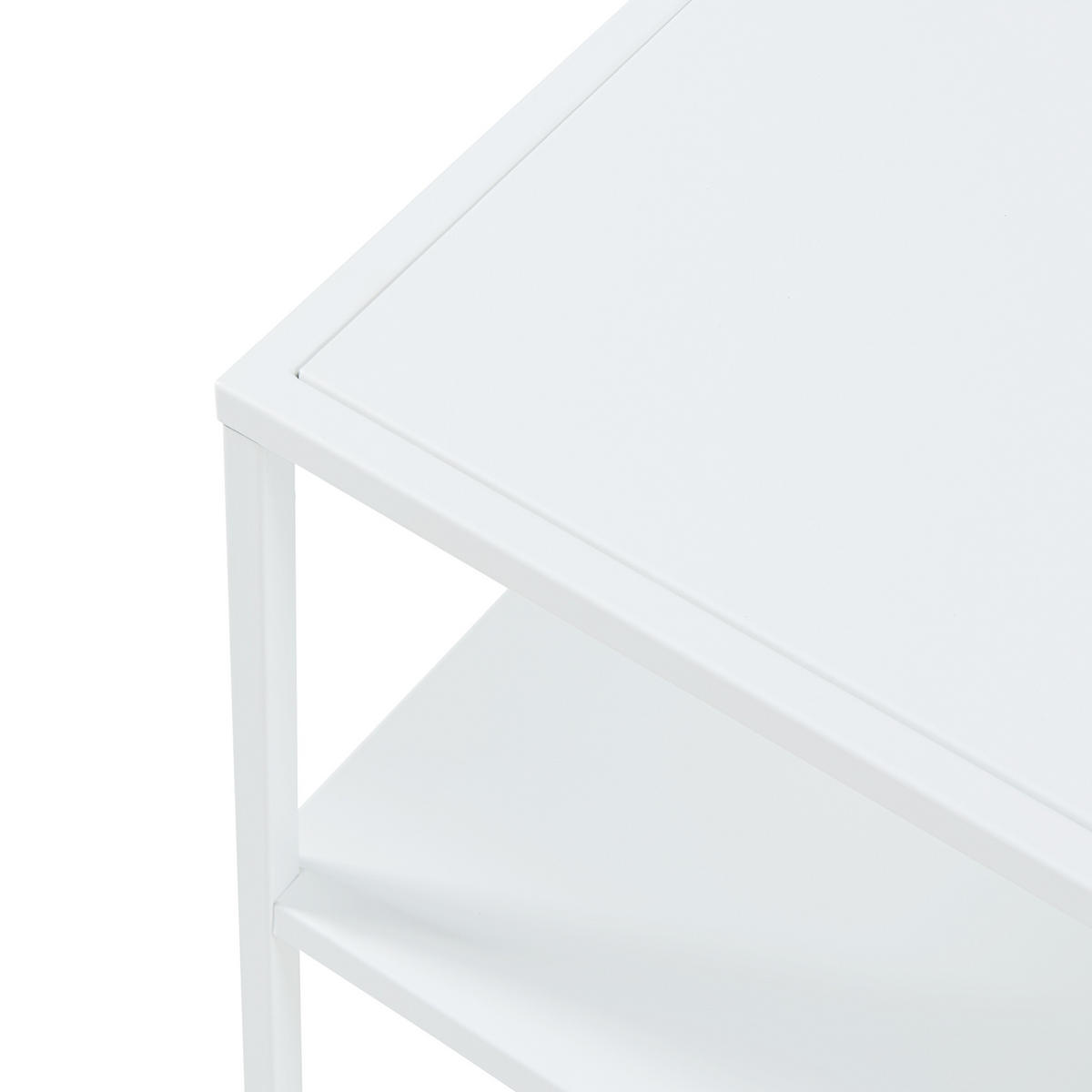 COUCHTISCH Solund 60/60/45 cm - Weiß, Metall (60/60/45cm) - [en.casa]