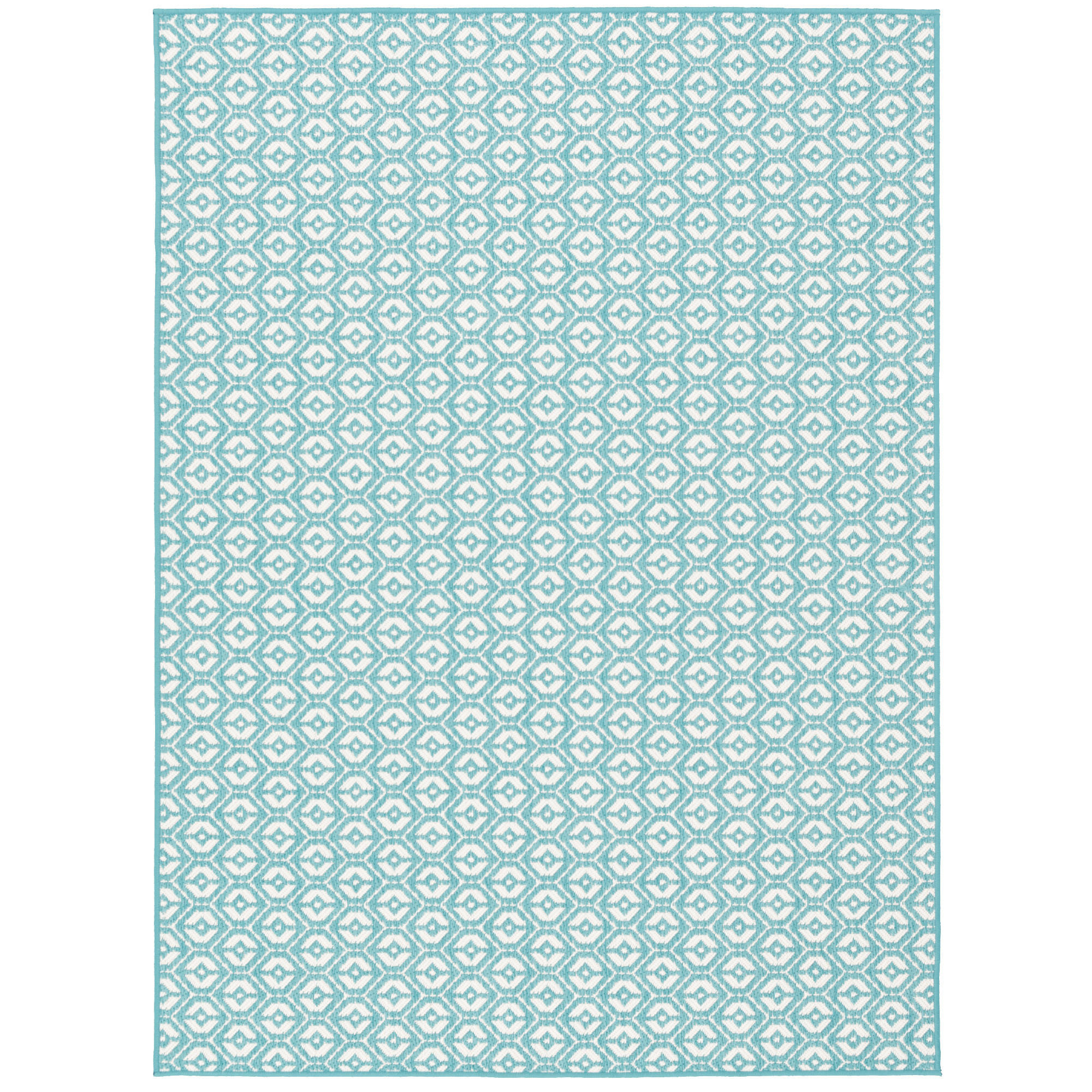 IN- UND OUTDOOR TEPPICH BEIDSEITIG CAPE COD - Türkis, Textil (100/100cm) - Pergamon