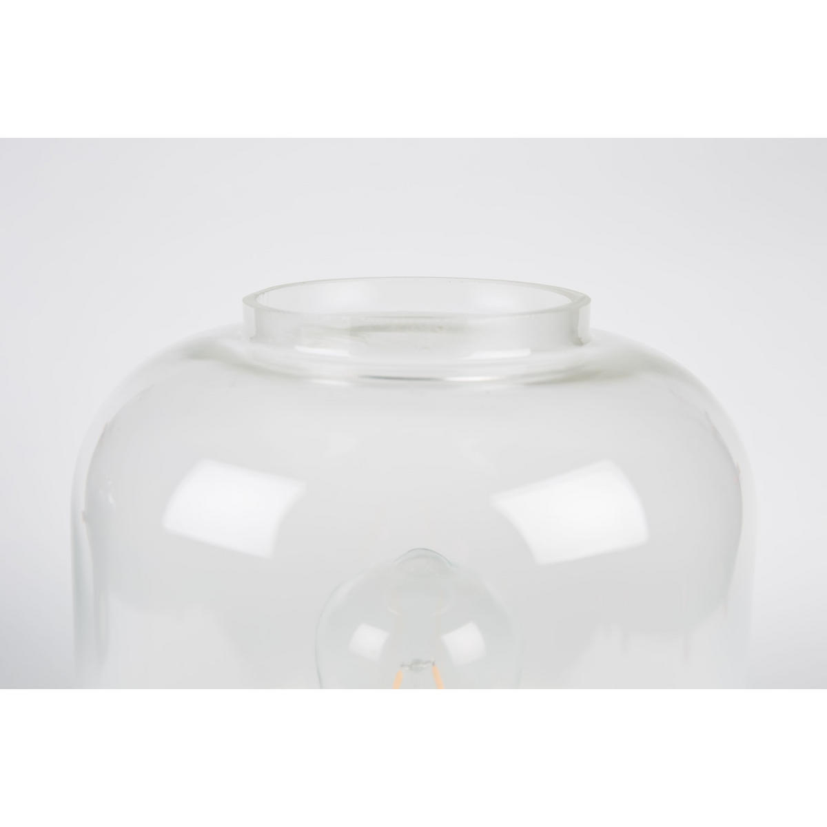 TISCHLAMPE Moody Weiß - Weiß, Glas (20/20/29.5cm) - Zuiver