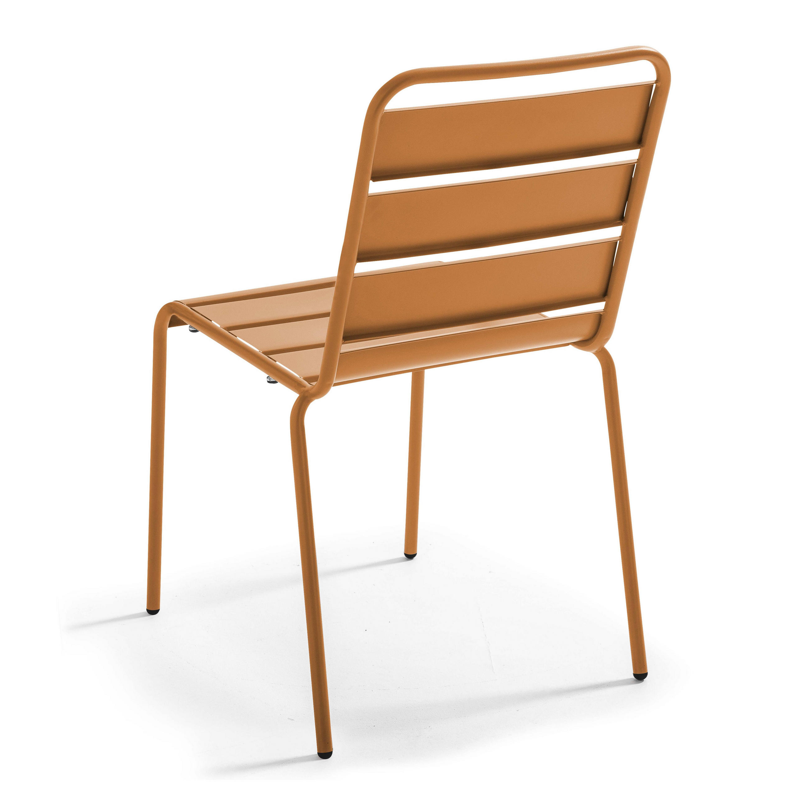 GARTENSTUHL, Karamell - Braun, Metall (42/83/53cm) - Oviala