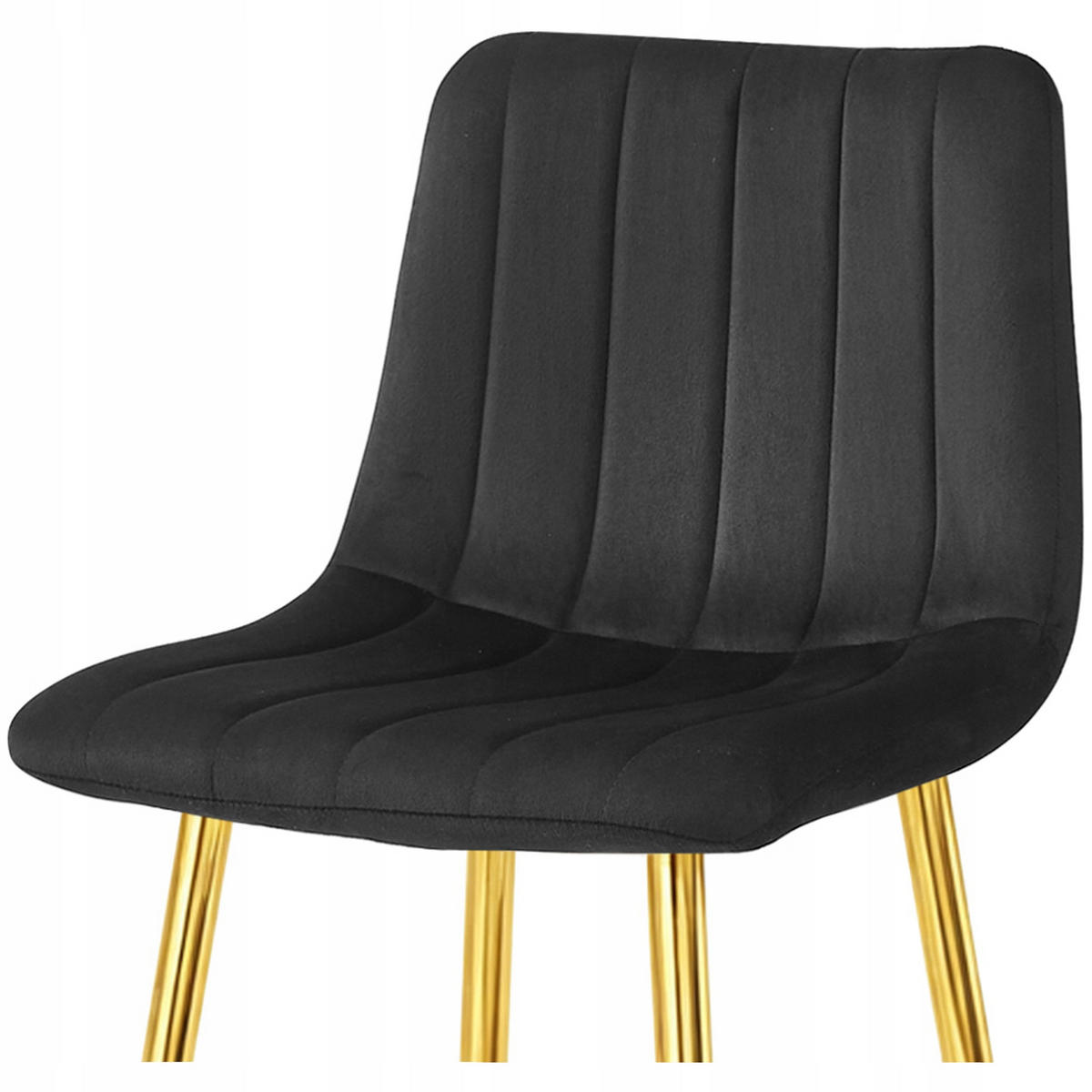 BARHOCKER Schwarz 43x49 cm POZZA Ergonomisches Sitzkissen - Schwarz, Metall (43/46/49cm)