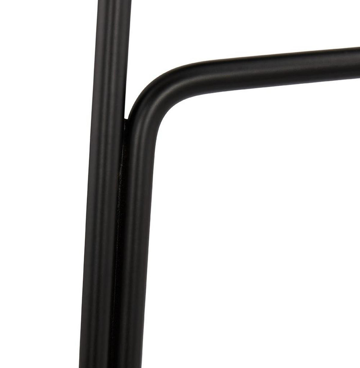 SITZHOCKER Kunststoff Metallgestell Sitzhöhe 66cm Industriedesign JORALI MINI, Grau-Schwarz 48x53x85 cm - Schwarz/Grau, Kunststoff/Metall (48/85/53cm) - KADIMA DESIGN