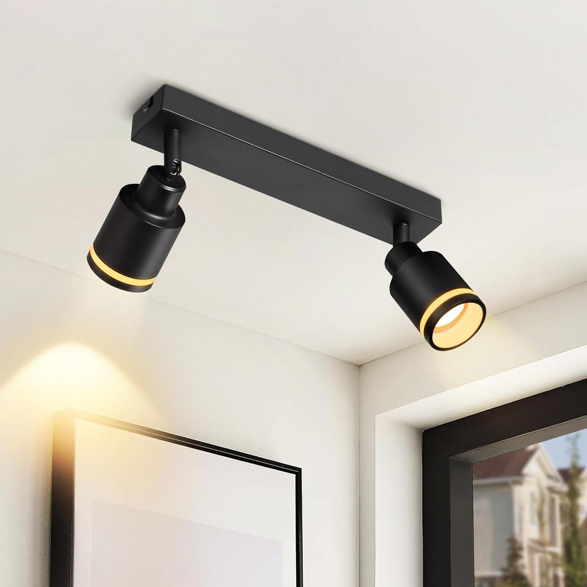 STRAHLER Froh 2-flammig 30/5/15.7 cm - Schwarz, Metall (30/5/15.7cm) - ZMH