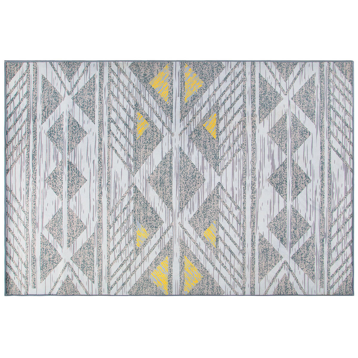 KURZFLOR-TEPPICH Kargi 200/140 cm - Grau, Kunststoff (140/200cm) - Beliani