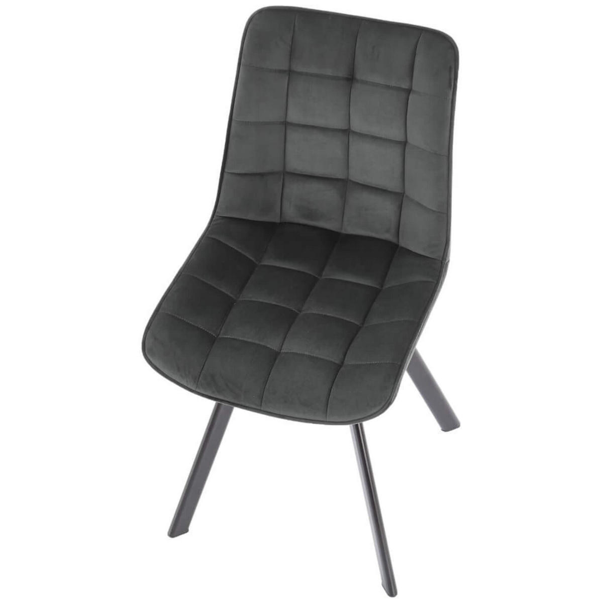 STUHL MODI K332 - Schwarz/Grau, Holzwerkstoff/Metall (46/84/61cm) - Meblini