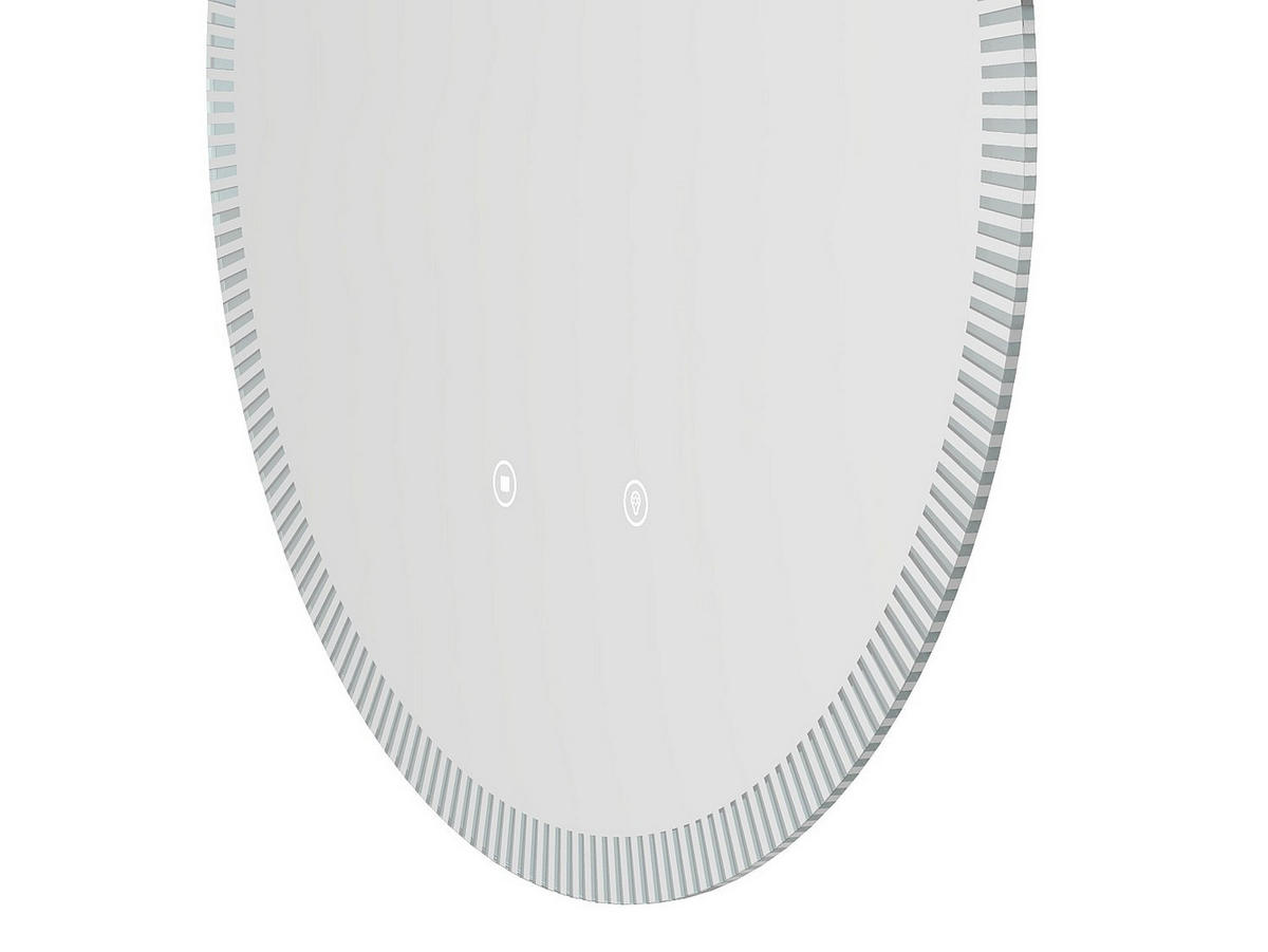 BADEZIMMERSPIEGEL rund mit Beleuchtung - beschlagfrei - 60 cm - VERECIO - Transparent, Glas (60/60/3.7cm) - Vente-Unique