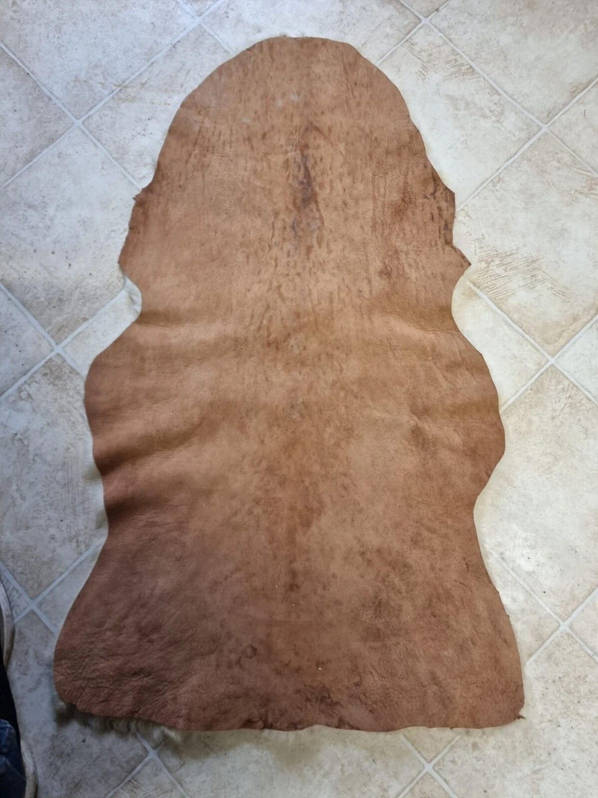 SCHAFFELL Lammfell 2. Wahl Hell geschoren ca. 95 cm - Beige/Creme, Fell (50/95cm) - Provellus