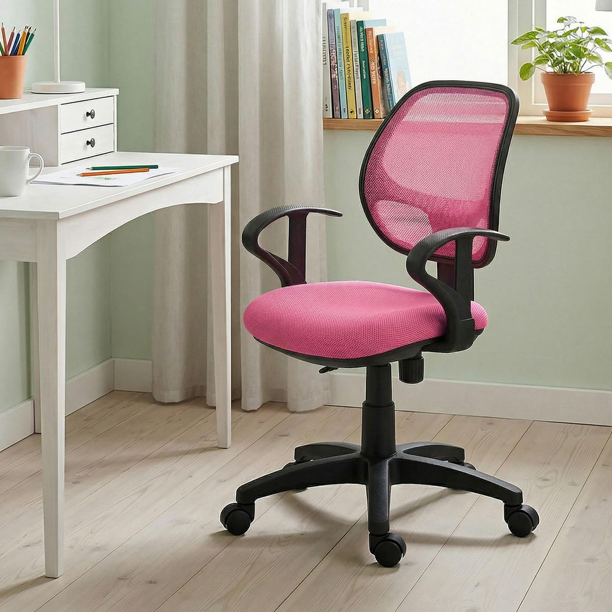 KINDERDREHSTUHL COOL pink - Pink, Textil (58/97/58cm) - IDIMEX