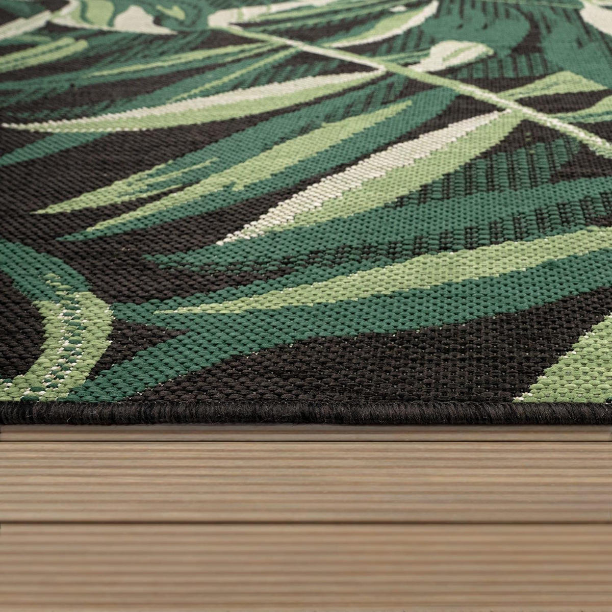 OUTDOOR-TEPPICH OSTENDE 551 SCHWARZ 160X230 - Schwarz, Textil (160/230cm) - Paco Home