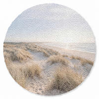 KOBERCE - Duny - Pláž - Béžová - 90x90 cm - piesková, textil/plast (90/0.4cm) - OnlyWow