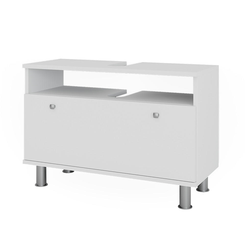 WASCHBECKENUNTERSCHRANK Fynn Weiß 80.2 x 54 cm mit Schublade - Weiß, Holzwerkstoff (80.2/54/32cm) - Vicco