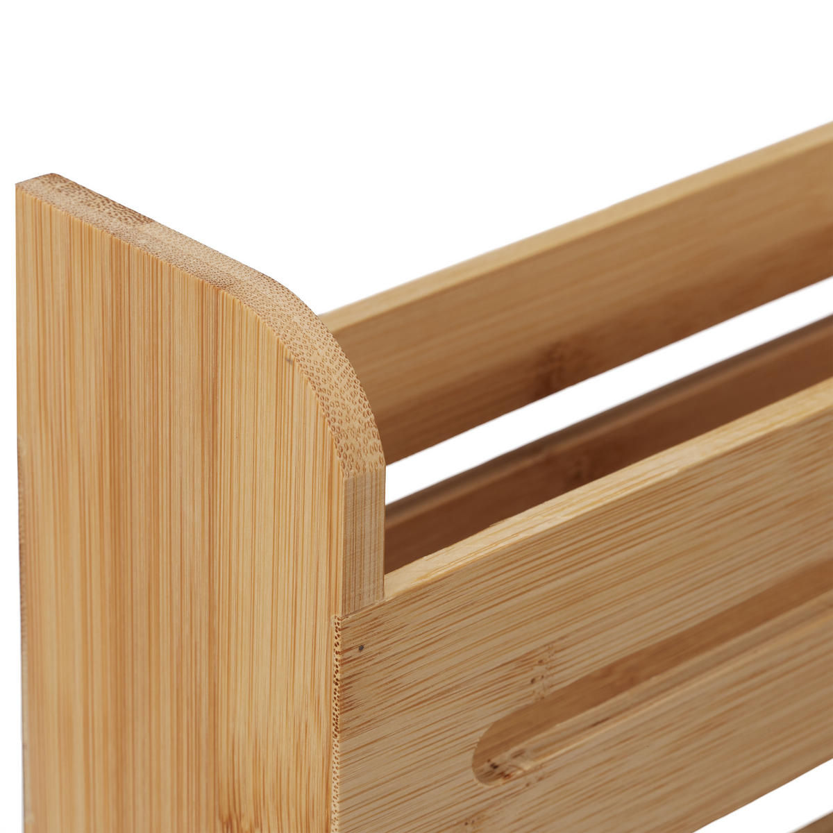 GEWÜRZREGAL - Hellbraun, Holz/Holzwerkstoff (25/25/7cm) - Relaxdays