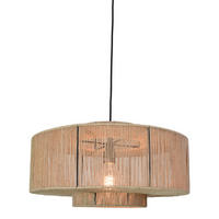 HÄNGELAMPE Drum Jute - Naturfarben, Naturmaterialien (50/50/25cm) - Urban Interiors