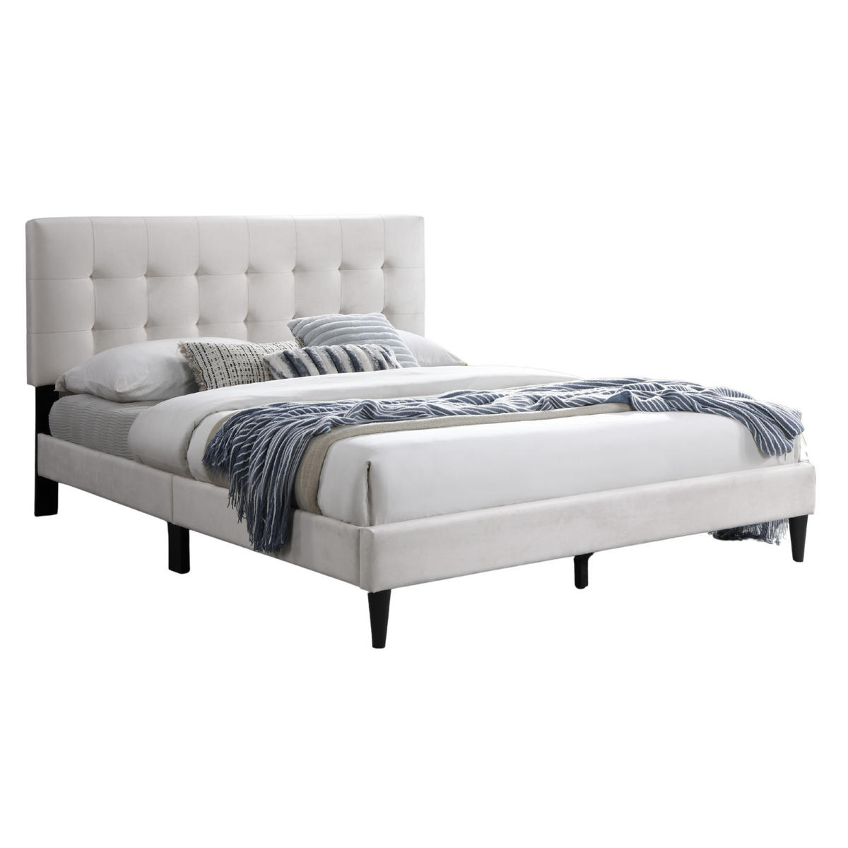 POLSTERBETT mit Lattenrost 140x200 cm Beige - Beige, Textil (140/200cm) - Home Collective