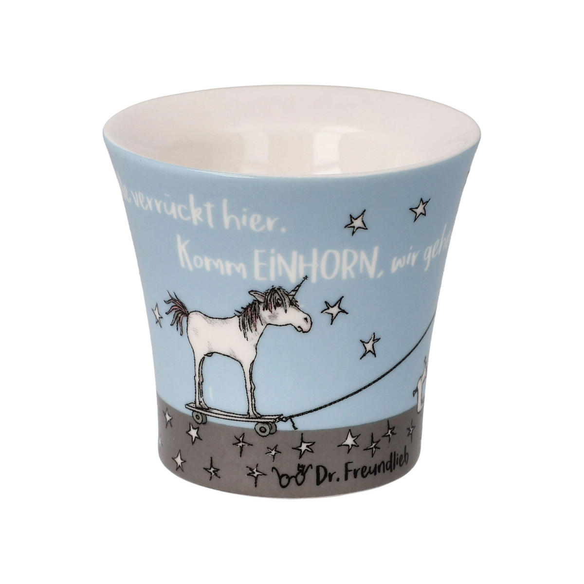 EIERBECHER 2er Set B. Freundlieb - Die sind doch alle verrückt, New Bone China, Bunt, 6 cm - Multicolor, Keramik (6.5/6/6.5cm) - Goebel