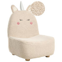 KINDERSESSEL Hellbeige Lulea - Beige/Braun, Textil (50/75/54cm) - Beliani