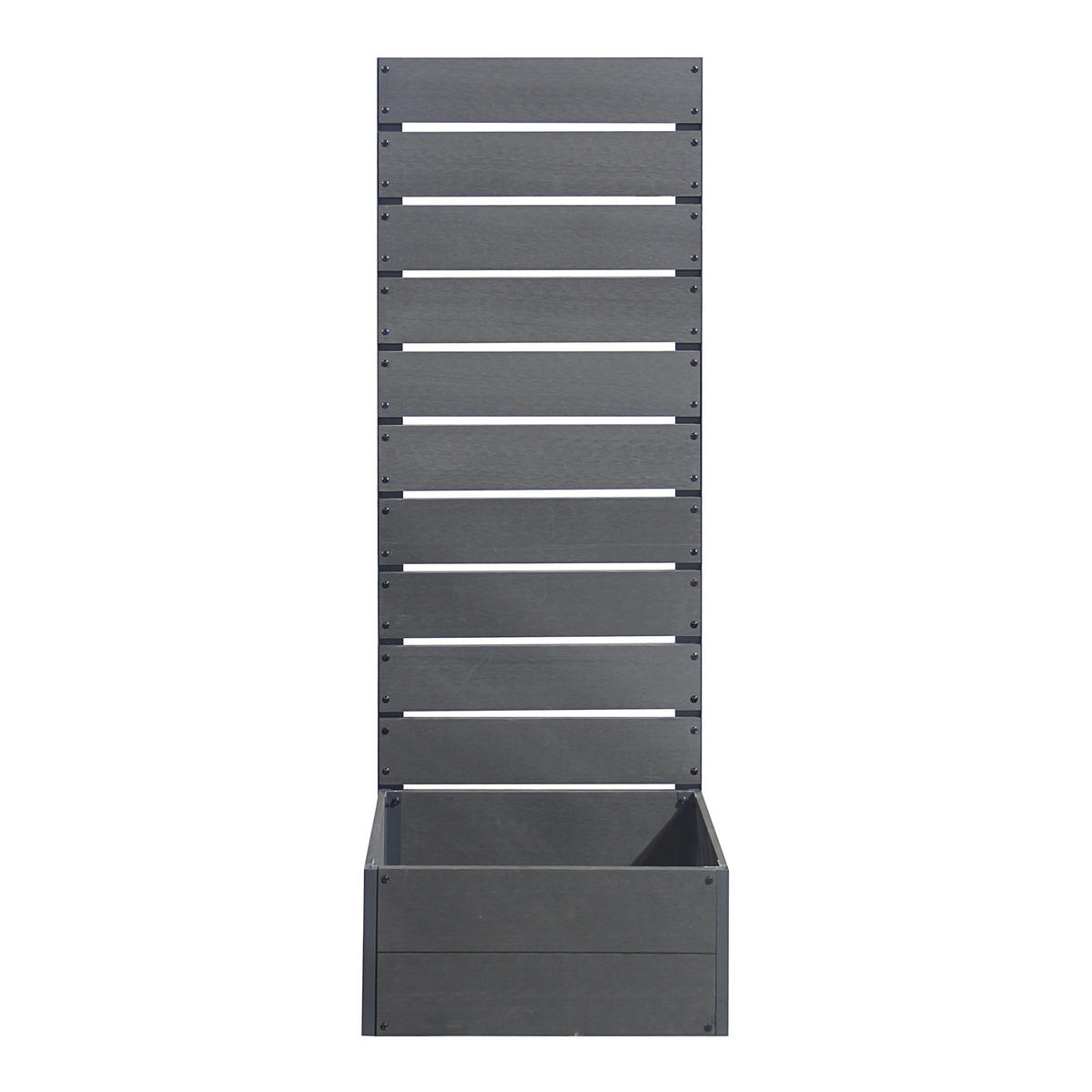 BLUMENKASTEN Heerde - Grau, Kunststoff (56/150/38cm) - [en.casa]