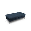 BANK Mamaia aus strukturiertem Stoff blau 2 Sitzplätze - Blau, Textil (133/41/62cm) - Micadoni