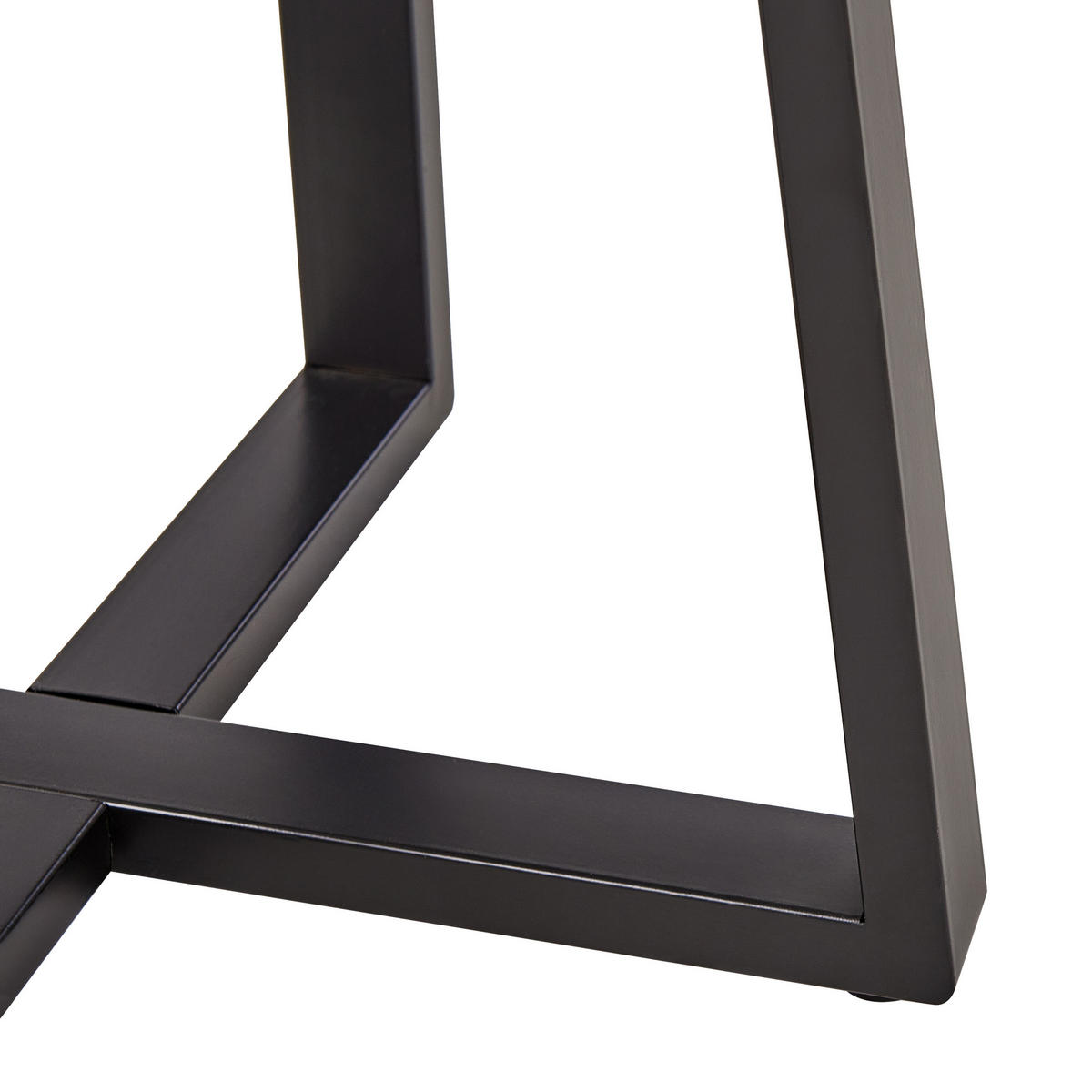 BEISTELLTISCH Schwarz/Weiß/Beige Ivins - Beige/Schwarz, Metall (45/45/55cm) - Beliani