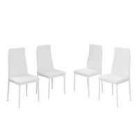 ESSZIMMERSTUHL Grand Weiß 42.5 x 48 cm 4er Set - Weiß, Kunststoff (42.5/96/48cm) - Vicco