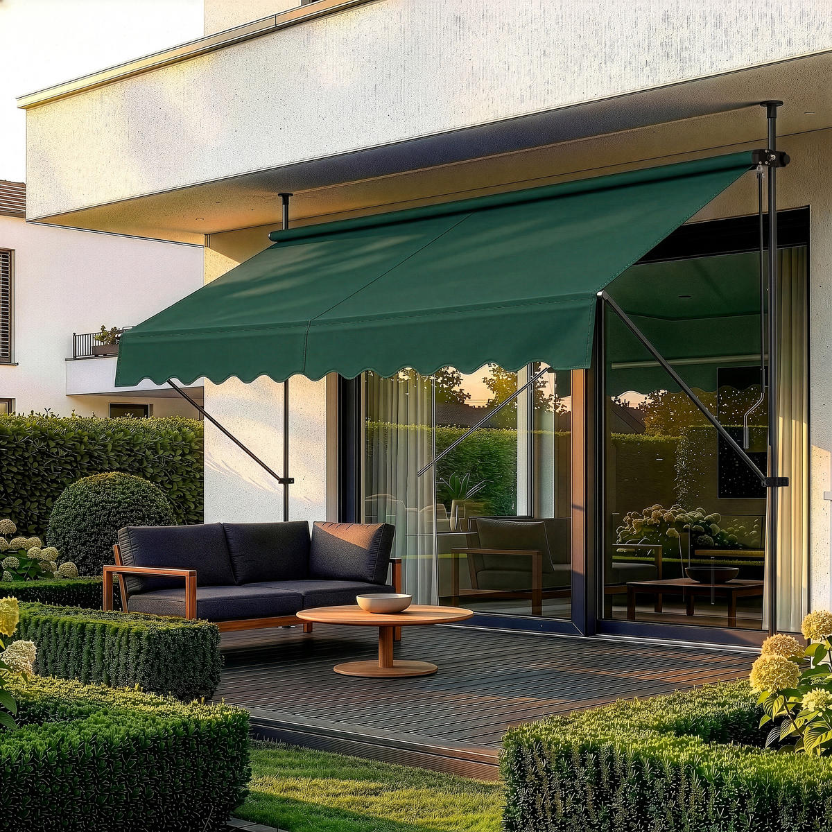 KLEMMMARKISE Stem - Dunkelgrün, Textil/Metall (250/309/120cm) - pro.tec