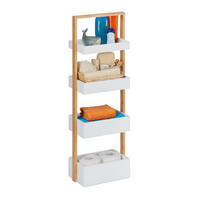 BADREGAL - Multicolor, Holz/Holzwerkstoff (30/88/18cm) - Relaxdays