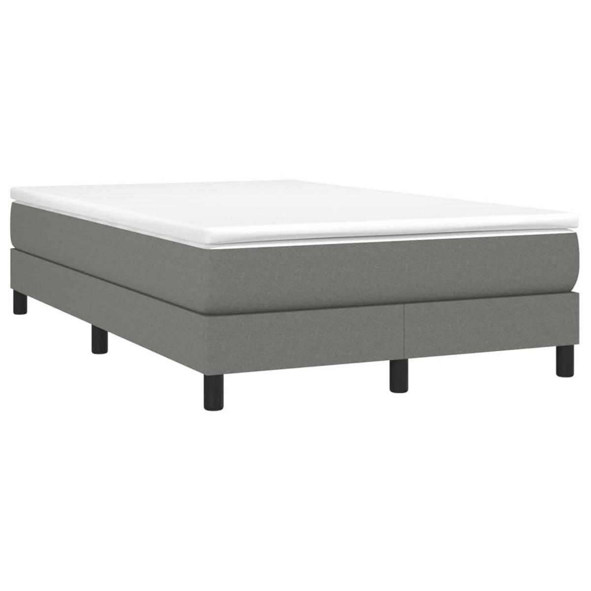 POLSTERBETT Quinlan 120/203 cm - Grau, Holzwerkstoff (120/200cm) - Nettlife