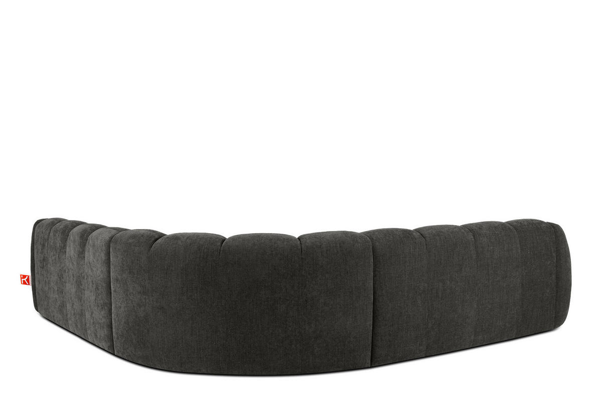 ECKSOFA RECHTS/LINKS FLAVA, Graphitfarben - Graphitfarben, Holz/Holzwerkstoff (310/310cm) - KONSIMO®