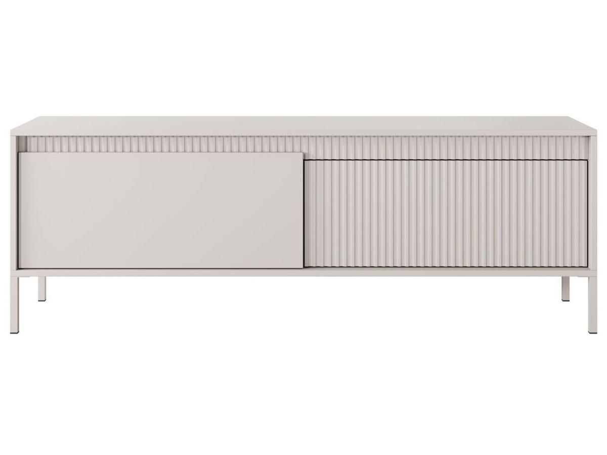 TV-SCHRANK Beige 154 cm Sorano - Beige, Naturmaterialen/Metall (154/54/40cm) - Graingold