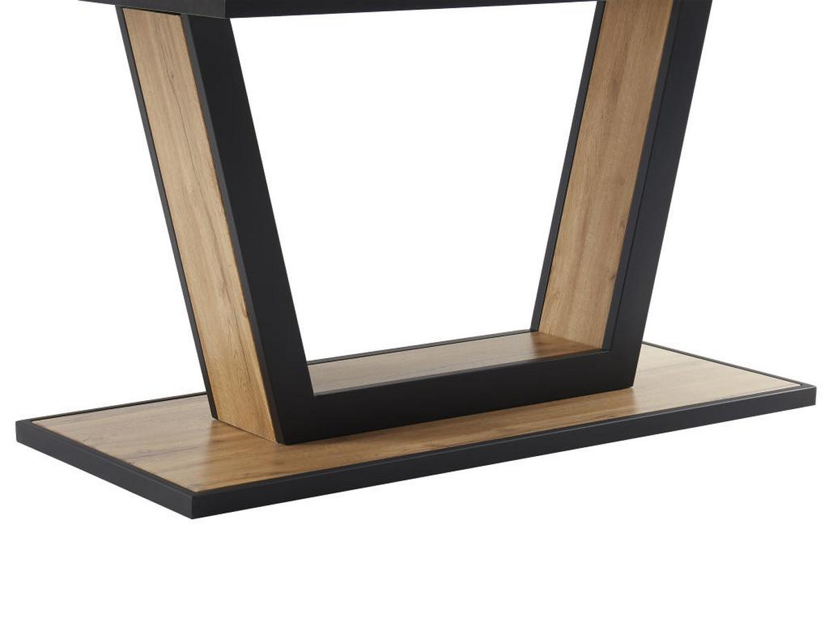 ESSTISCH ausziehbar - 6 bis 10 Personen - MDF & Metall - Holzfarben & Schwarz - VITENO - Naturfarben, Holz (240/90/75cm) - Vente-Unique